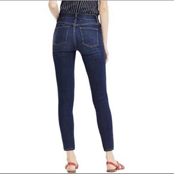 J Crew 9” high rise toothpick jeans. Size 27